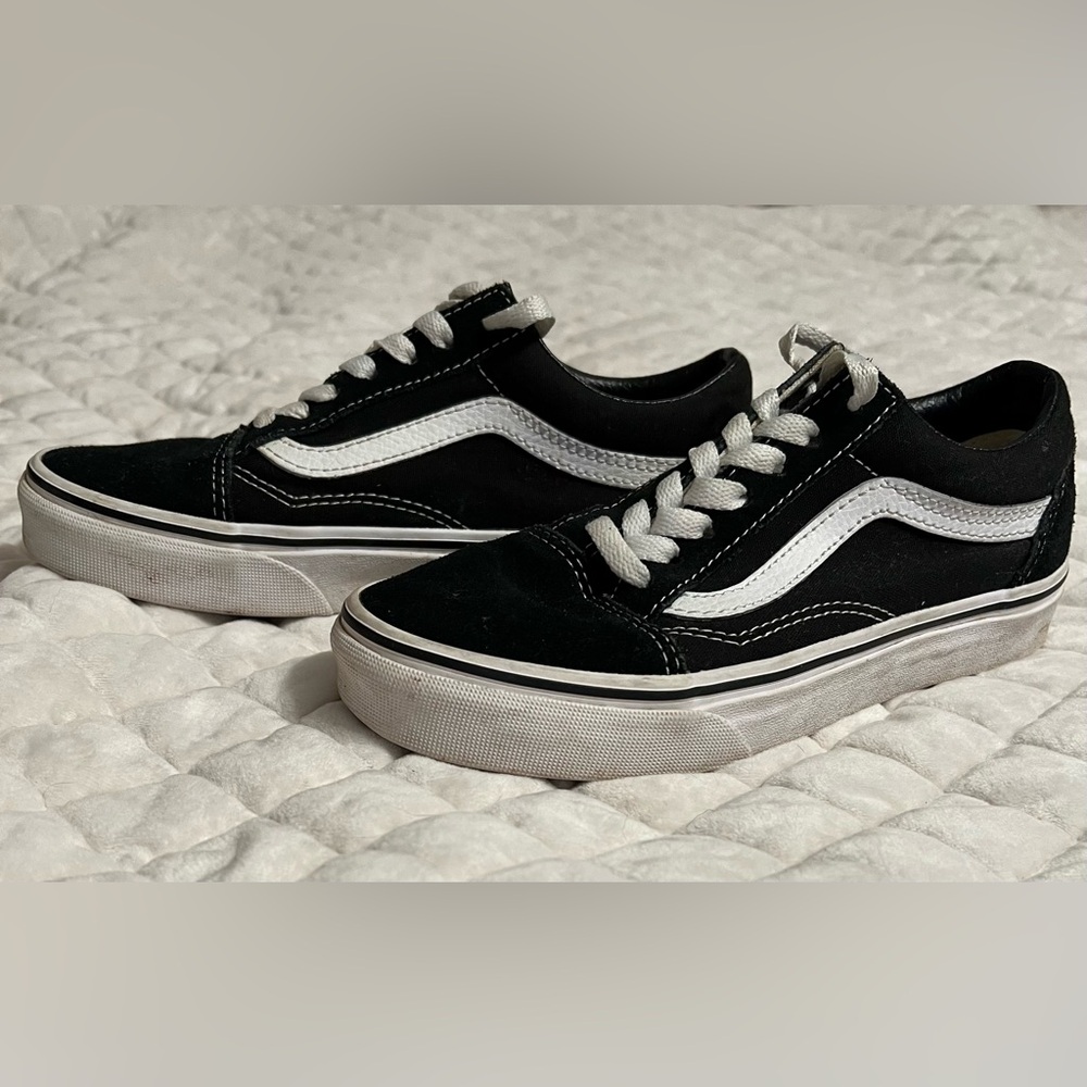 Vans Black and White Sneakers